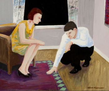 Göran Magnusson, "Rummet III", målning