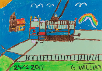 William Granhage, "24/1 2019 (Hyllning till Pride)", målning