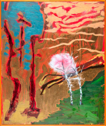 Andreas Poppelier, "Trädgränsen", målning