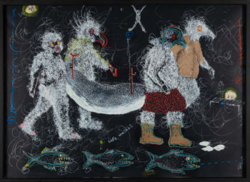 Serigne Ibrahima Dieye, "Life sacrifice", målning